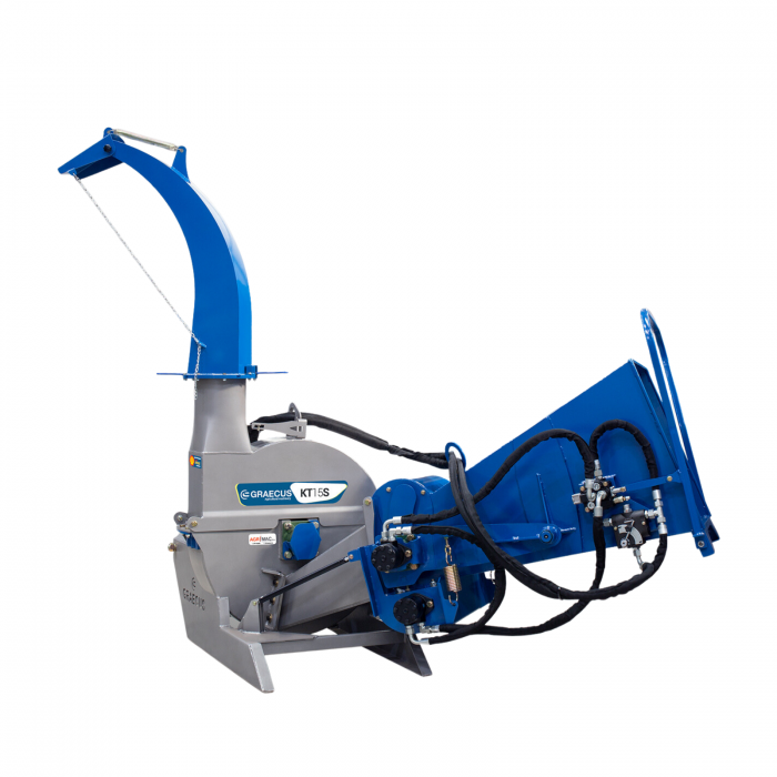 Tocator de crengi si resturi vegetale pentru tractor, necesar 40-80 CP, conectare cardan PTO, Graecus KT15S [1]