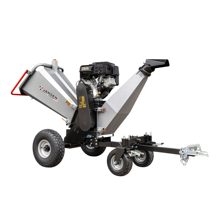 Tocător de crengi profesional Jansen GTS-3000pro – motor Loncin 18 CP, 12 cm [1]