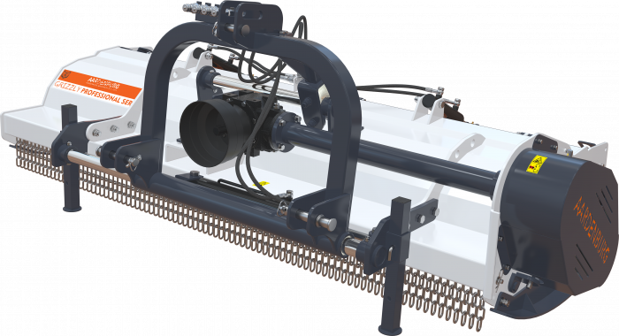 Tocător de Vegetație Ierboasă și Lemnoasă Aardenburg Alpha M Grizzly 2000 - 200 cm, Sarcini Grele [3]