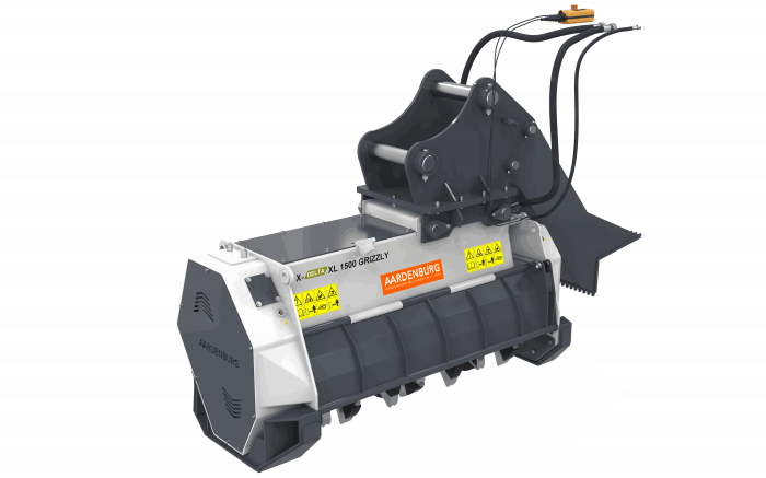 Tocător forestier AARDENBURG X‑Delta XL 1500 Grizzly – 150 cm, 34 cuțite vidia, excavator 14–20 t [1]