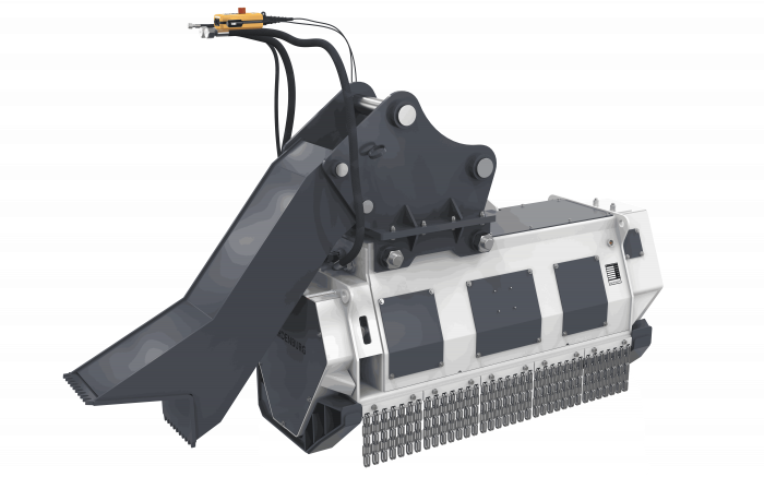 Tocător forestier AARDENBURG X‑Delta XL 1500 Grizzly – 150 cm, 34 cuțite vidia, excavator 14–20 t [4]