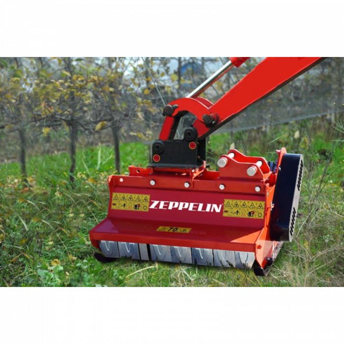 Zeppelin Spider 80 – Tocător hidraulic 800 mm cu 16 lame Y, pentru utilaje 30–40 l/min, degajare vegetație pante/șanțuri [2]