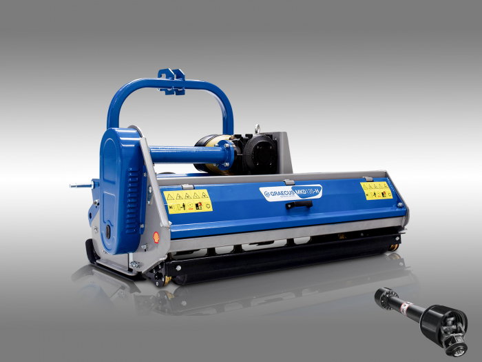 Tocator de vegetatie pentru tractor, 165 cm, conectare cardan PTO, deplasare laterala hidraulica, Graecus MKD165-H [2]