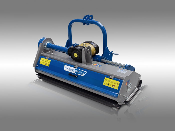 Tocator de vegetatie pentru tractor, 105 cm, conectare cardan PTO, deplasare laterala hidraulica, Graecus MKD105-H [9]