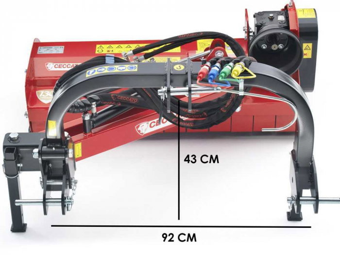 Tocator de vegetatie, necesar priza tractor PTO, lungime de lucru 120 cm, Ceccato Olindo G2T1200F [4]