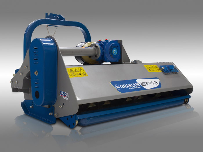 Tocator de vegetatie pentru tractor, 125 cm, conectare cardan PTO, deplasare laterala hidraulica, Graecus MKP125 [16]