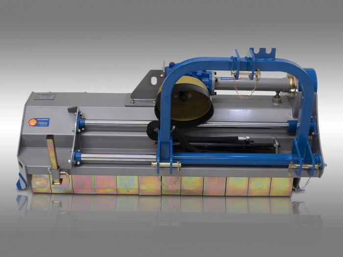 Tocator de vegetatie pentru tractor, 165 cm, conectare cardan PTO, deplasare laterala hidraulica, Graecus MKP165 [10]