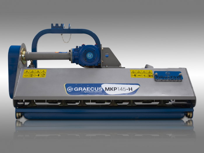 Tocator de vegetatie pentru tractor, 145 cm, conectare cardan PTO, deplasare laterala hidraulica, Graecus MKP1455 [15]