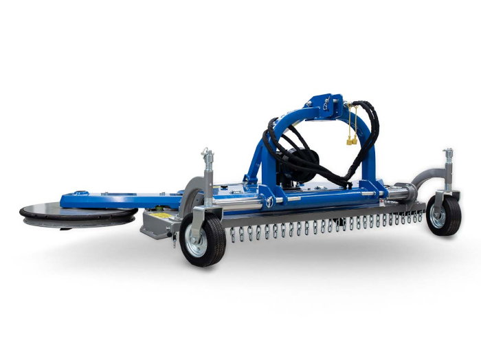 Tocator de vegetatie pentru tractor 40-90 CP, cu disc de cosire lateral, 170 cm, conectare cardan tractor , Graecus MTS170-H [3]