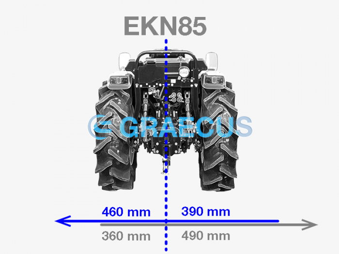 Tocător de Vegetație Graecus EKN85 - 85 cm, Conectare Cardan Tractor [16]