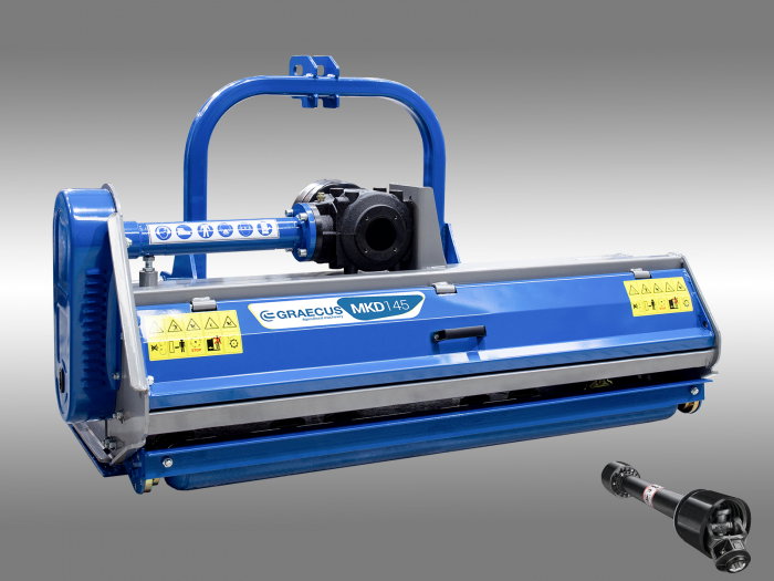 Tocator de vegetatie pentru tractor, de la 165 cm, conectare cardan PTO, MKD165, Graecus [2]