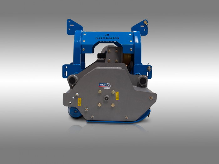 Tocator de vegetatie pentru tractor reversibil, 140 cm, conectare cardan PTO, deplasare laterala hidraulica, Graecus 2HΒΚ140 [15]