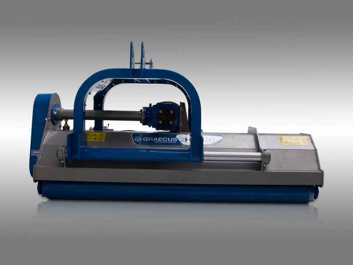 Tocator de vegetatie pentru tractor reversibil, 200 cm, conectare cardan PTO, deplasare laterala hidraulica, Graecus 2HΒΚ200 [9]