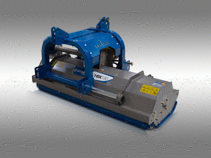 Tocator de vegetatie pentru tractor reversibil, 180 cm, conectare cardan PTO, deplasare laterala hidraulica, Graecus 2HΒΚ180 [5]