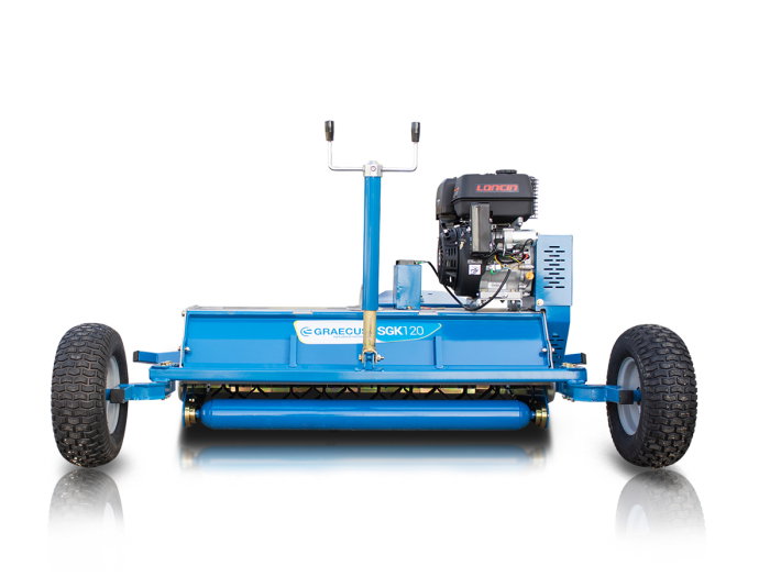 Tocator de vegetale, cu motor pe benzina, Graecus SGK120 cu 2 tipuri de cutite [7]
