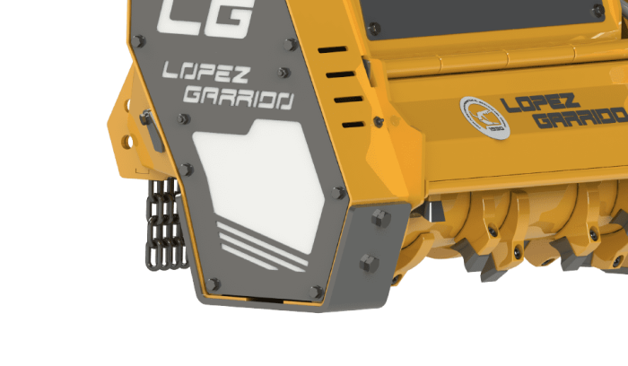 Forest mulcher/shredder Lopez Garrido TKF1000 for 5–13 t excavators [3]