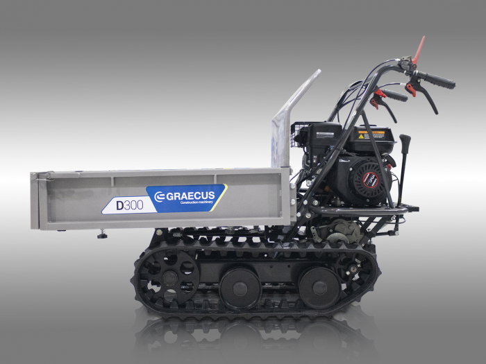 Transportor dumper senilat, 6.5 CP, 300kg, basculare mecanica, Graecus D300 [5]