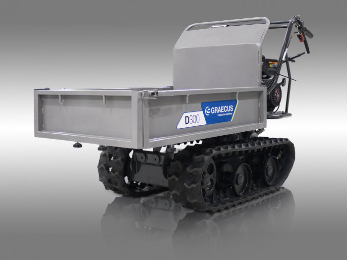 Transportor dumper senilat, 6.5 CP, 300kg, basculare mecanica, Graecus D300 [21]