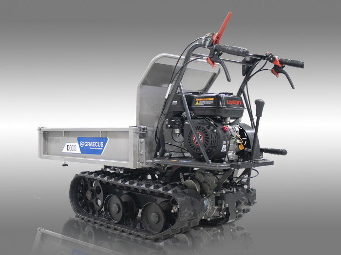 Transportor dumper senilat, 6.5 CP, 300kg, basculare mecanica, Graecus D300 [8]