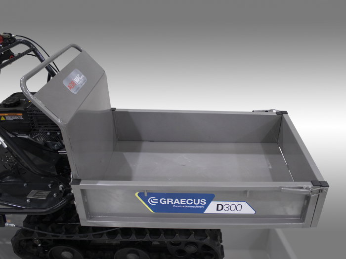 Transportor dumper senilat, 6.5 CP, 300kg, basculare mecanica, Graecus D300 [3]