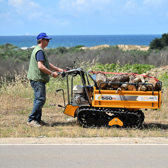 Transportor senilat Colmac Tucano 550H G212 – Motor Loncin 7CP, 500kg, Fabricat în Italia [10]