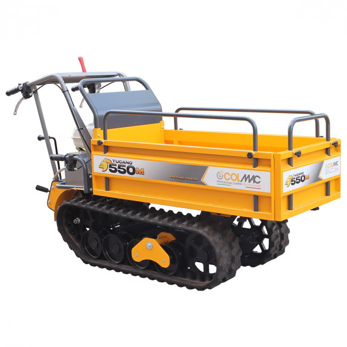 Transportor senilat Colmac Tucano 550M – 500 kg, motor Honda 6 CP, transmisie hidraulică – Fabricat în Italia, disponibil la Uneltisimo.ro [1]