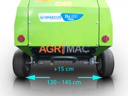 Presă de balotat ZEA PRESA 850 – 24-40 CP, baloți rotunzi, sistem hidraulic independent [6]