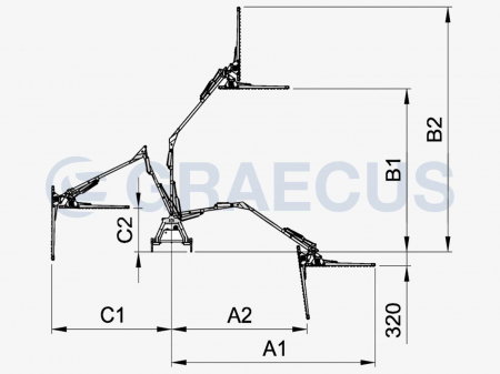 Bara de cosit hidraulică cu braț 130 cm – Trimmer hidraulic pentru tractor [25]