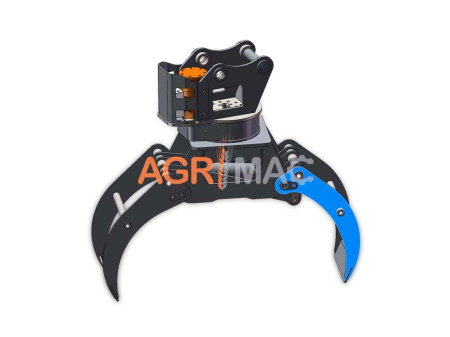 Graifer rotativ GRAECUS EB40 pentru excavator 3,0–4,5 tone