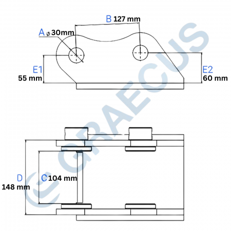 Cupa de 200 mm pentru Miniexcavator pe Șenile [1]