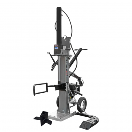 Prelucrare biomasa - Despicator de busteni, 22 tone cu motor pe benzina, 10 CP, vertical Jansen TS-22B
