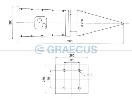 Despicător de lemne hidraulic GRAECUS EB16AUGERCONESPLITTER – compatibil EB15 / EB16 / EB17 / EB20 / EB27 / EB35 [1]
