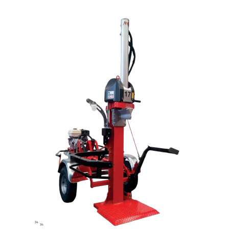 Prelucrare biomasa - Despicător vertical AMR VMR13ESS-9DP – 13 tone, motor Honda 9 CP, omologat rutier