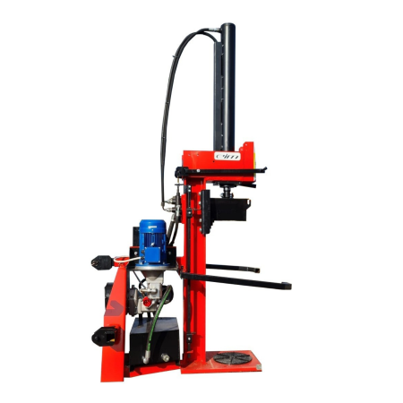 Prelucrare biomasa - Despicator lemne 20 tone, electric 5.5 kW și tractor