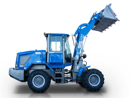 LD23 Cab – Încărcător frontal articulat 4×4, motor 75 CP, cabină climatizată, 2300 kg sarcină, cupă 2050 mm [4]