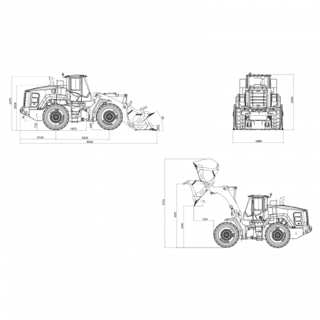 Hidromek HMK 635 WL – Încărcător frontal articulat 4×4, motor Mercedes 282 CP, cupă 3.5 m³, transmisie automată [3]