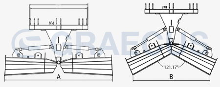 Lamă de deszăpezire hidraulică 3020 mm pentru tractor 60–90 CP [1]