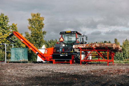 Linie de tăiere și despicare lemne Japa® 365+ E, electrică, produsă în Finlanda [17]