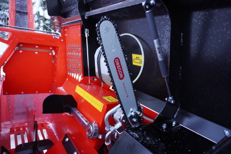 Linie de tăiere și despicare lemne electrică, Japa 315+ E, fabricată în Finlanda [6]