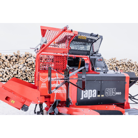 Linie tăiere‑despicare lemne Japa® 505 PRO E – motor electric 15 kW, Ø 50 cm, 16 t forță [1]