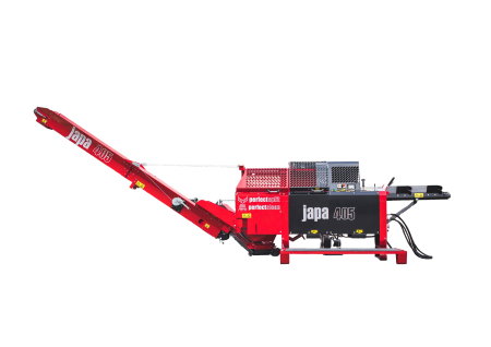 Linii taiere si despicare - Japa 405 TRE – Linie profesională electrică 10 kW pentru tăiere & despicare (12,5 tone), Perfect Split & Clean, buștean 40 cm