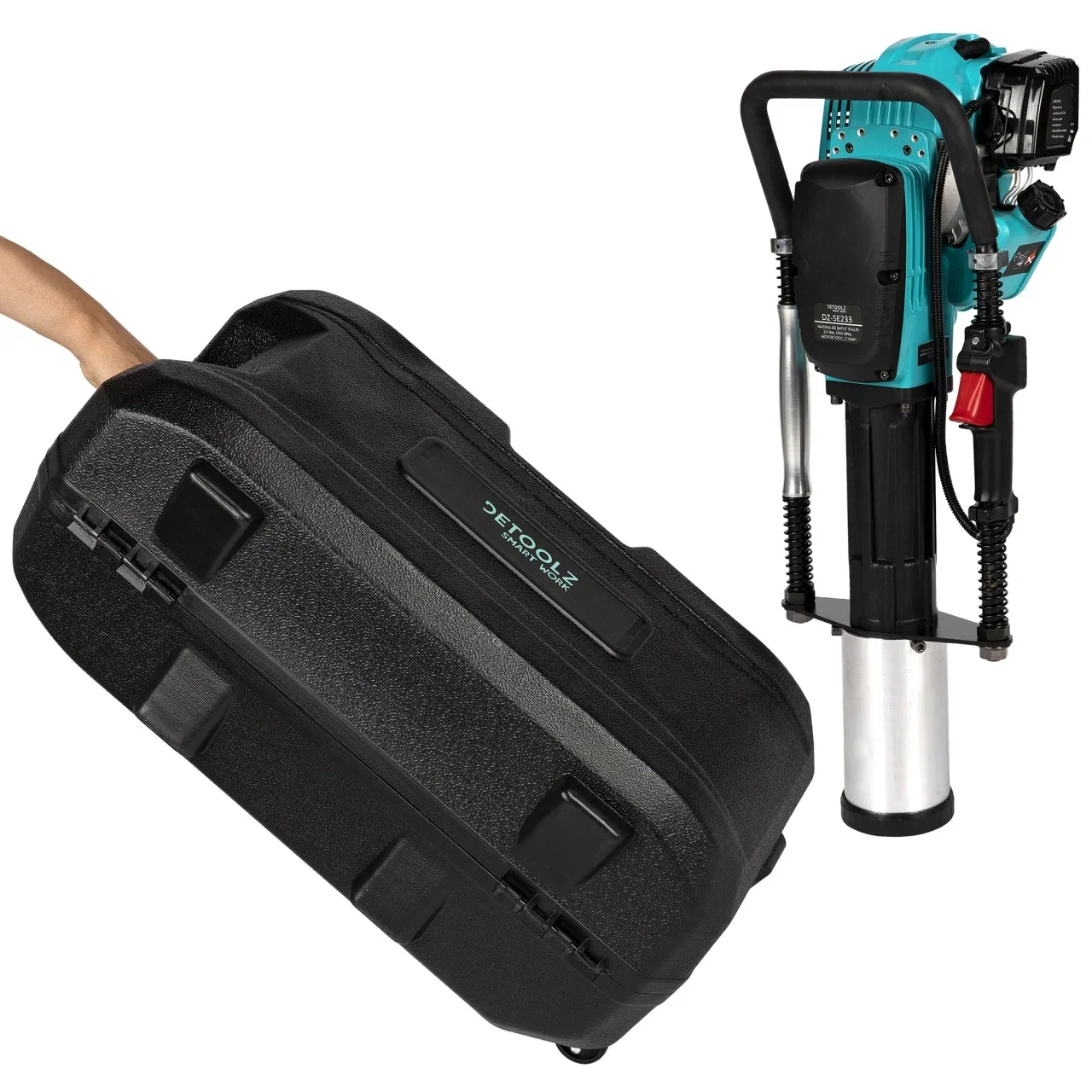 Mașină de bătut stâlpi DZ-C233 – motor 52 CC, Ø stâlpi 20–99 mm, cutie BMC [7]