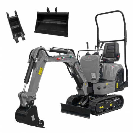 Miniexcavatoare - Mini Excavator Jansen MB-800, 800 kg, Motor Benzină Kohler 9.5 CP - Disponibil la Uneltisimo.ro