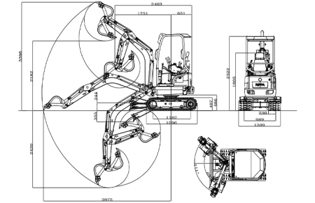 RIPPA R18 PRO – Miniexcavator profesional cu cabina 1,8 tone cu motor Kubota [9]