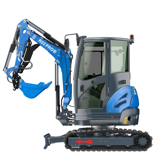 RIPPA R22 PRO – Miniexcavator profesional cu cabina 2,4 tone cu motor Kubota Stage V [5]