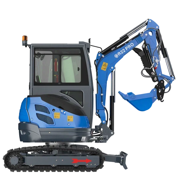 RIPPA R22 PRO – Miniexcavator profesional cu cabina 2,4 tone cu motor Kubota Stage V [1]