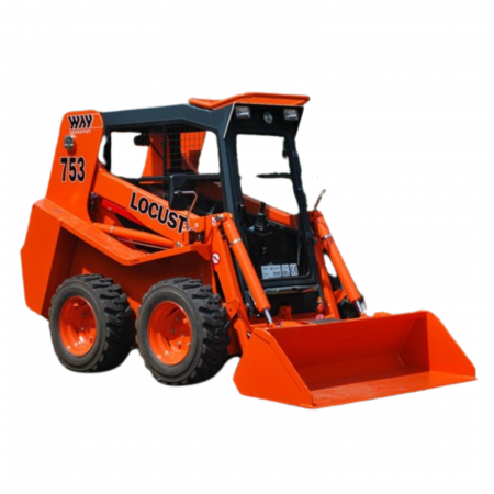 Incarcatoare frontale - Mini-Încărcător Multifuncțional Locust 753 – 850 kg, Motor Perkins, Cabină Confort