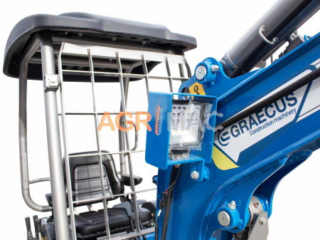 Mini Excavator cu Șenile Reglabile, 2 TONE, Motor Diesel KUBOTA D902 16 CP [9]