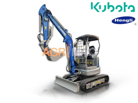 Prelucrarea solului - Excavator GRAECUS EB40-PRO, 4 tone, motor Kubota 34 CP, cupă 550 mm