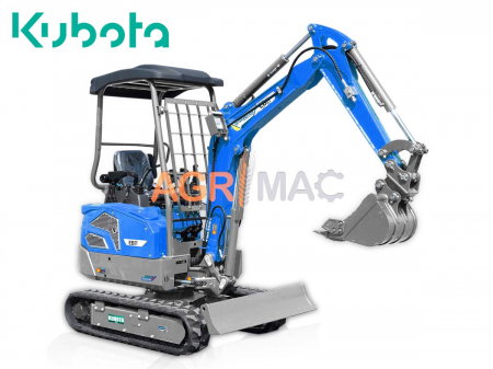 Miniexcavatoare - EB21-PRO – Miniexcavator 2.1 T cu Braț Lateral, Motor Kubota și Cupă 400 mm